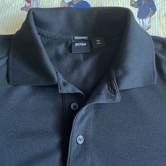 Boss by Hugo Boss / Polo style shirt / Pima cotton / Black / XL - Regular fit - Picture 4 of 10